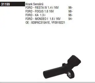 DODUCO 31199 Krank Sensörü 928F6C315A1E resmi
