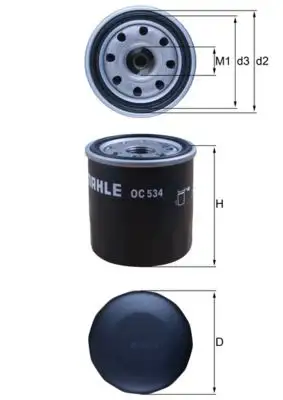 MAHLE OC534 Yağ Filtresi resmi