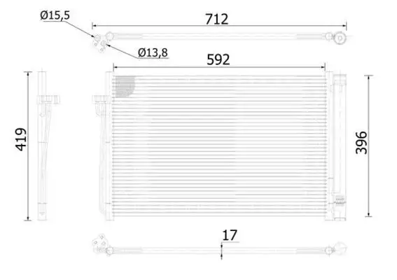 MAHLE AC344000S Klima Radyatörü resmi