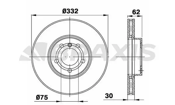 BRAXIS AD1013 Ön Fren Diski resmi