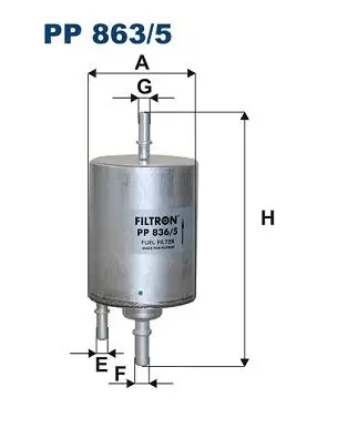 FILTRON PP836/5 Yakıt Filtresi 4F0201511B resmi
