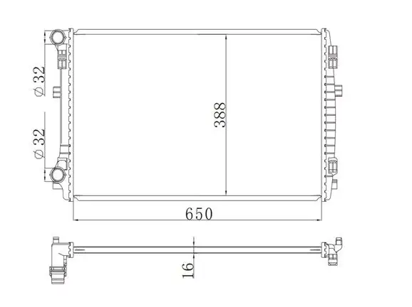 MGA 80584 Radyatör 5Q0121251EM resmi