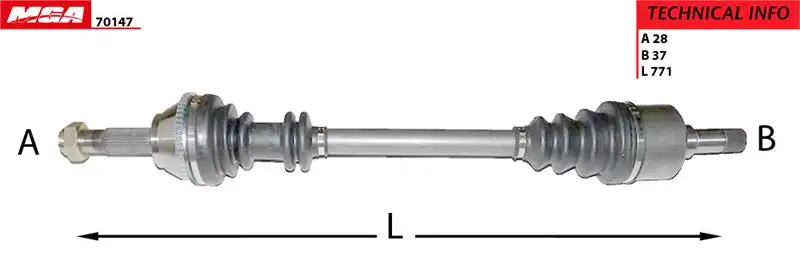 MGA 70147 Ön Aks (Sol) 3272CK resmi