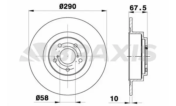 BRAXIS AE0679 Arka Fren Diski 26700AE061 resmi