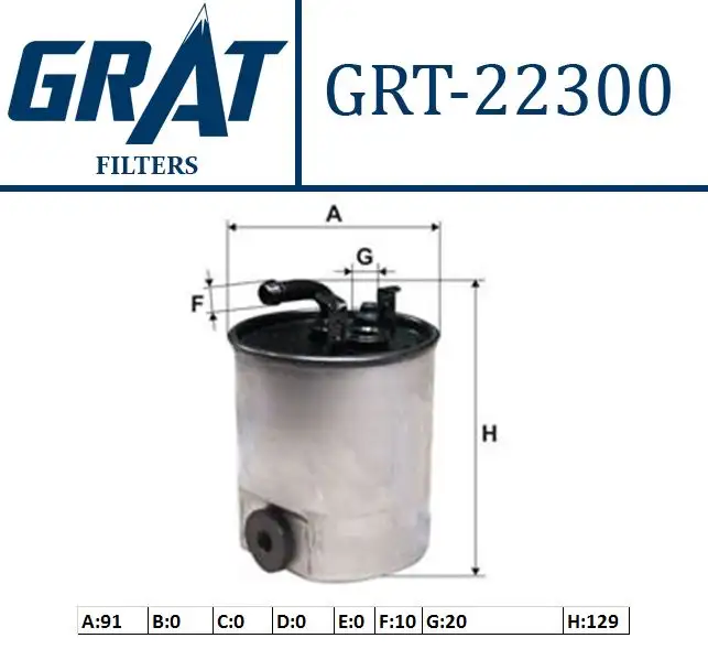 GRAT 22300 Yakıt Filtresi 6420920101 resmi