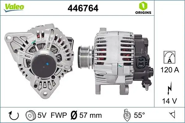 VALEO 446764 Şarj Dinamosu 373002A150 resmi