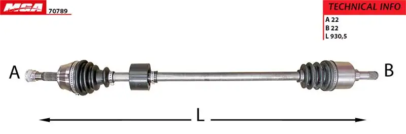 MGA 70789 Ön Aks (Sağ) 51757653 resmi