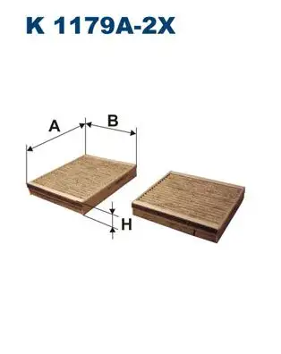 FILTRON K1179A-2X Polen Filtresi (Karbonlu) 6447VX resmi