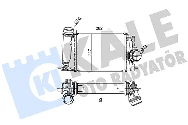 KALE 350975 Turbo Radyatörü 14461BD71A resmi