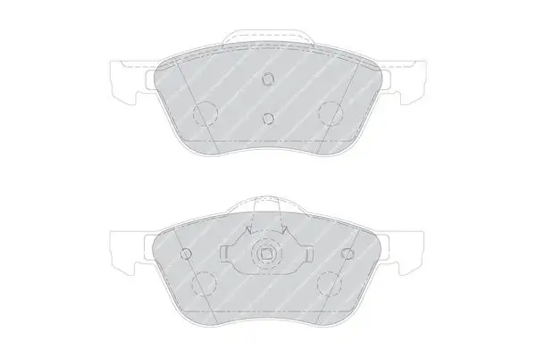 FERODO FDB1674 Ön Fren Balatası 410609F525 resmi