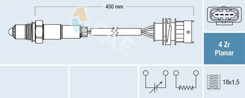 FAE 77648 Oksijen Sensörü 855235 resmi