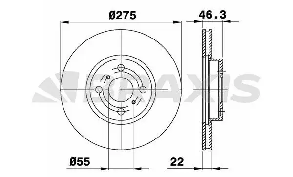 BRAXIS AE0295 Ön Fren Diski resmi