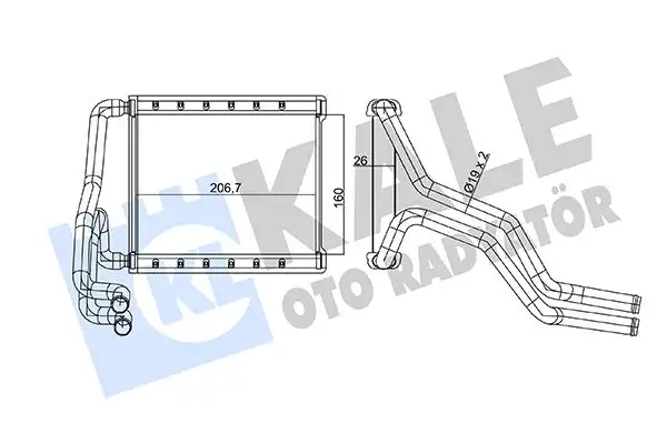 KALE 360810 Kalorifer Radyatörü 97138F2000 resmi