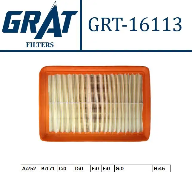 GRAT 16113 Hava Filtresi 2811308000 resmi