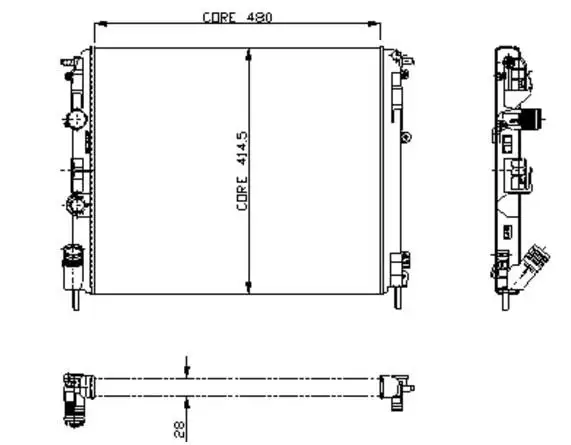 KALE 0528302AL Radyatör resmi
