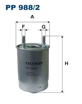 FILTRON PP988/2 Yakıt Filtresi resmi