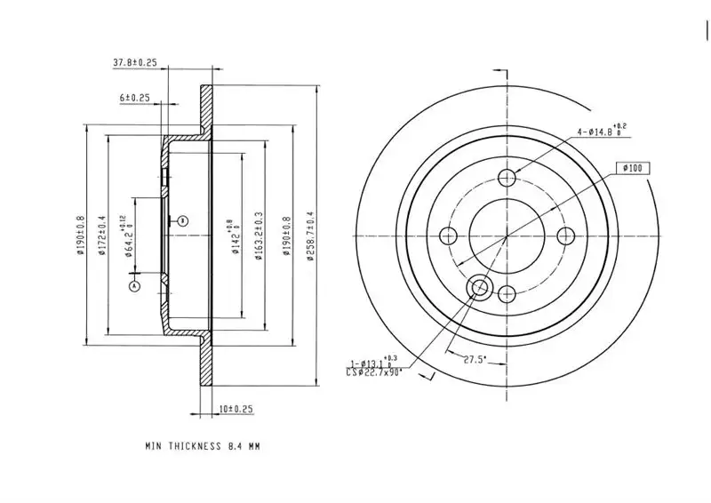 MGA 50659 Arka Fren Diski 34216774987 resmi