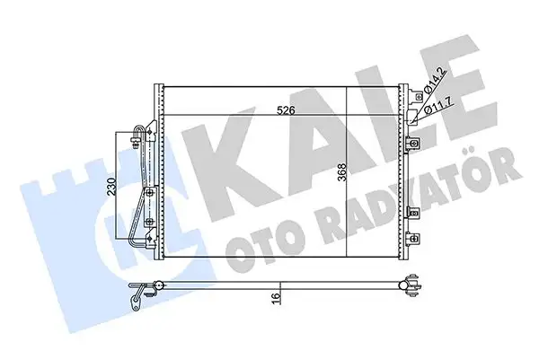 KALE 342820 Klima Radyatörü resmi
