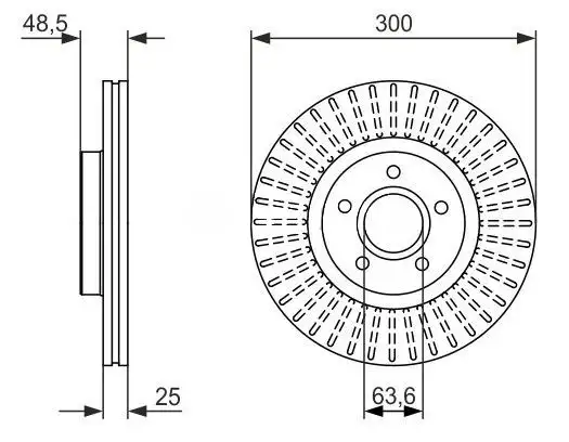 MGA 50454 Ön Fren Diski 7M511125BB resmi