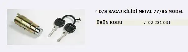 MITA 02231031 Bagaj Kilidi 4319511 resmi