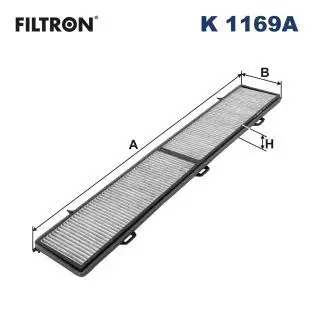 FILTRON K1169A Polen Filtresi (Karbonlu) resmi