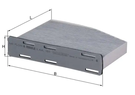 MAHLE LAK181 Polen Filtresi (Karbonlu) resmi