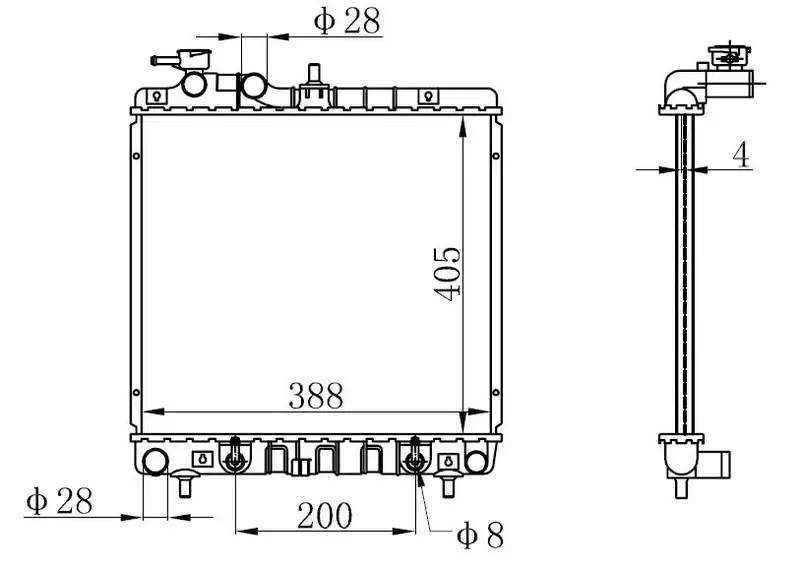 ORIS BHY004016 Radyatör 2531005500 resmi