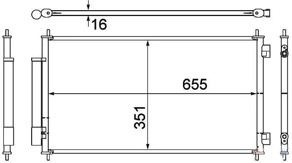 MGA 82192 Klima Radyatörü 80110SWAA01 resmi