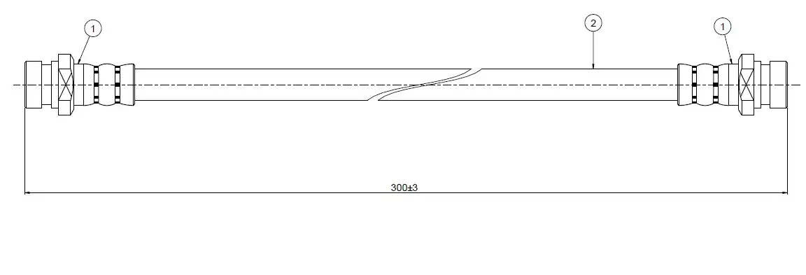 CAVO C800025A Ön Fren Hortumu 900809406 resmi