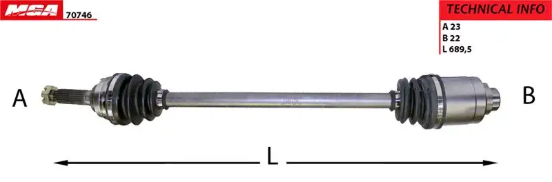 MGA 70746 Ön Aks (Sağ) resmi