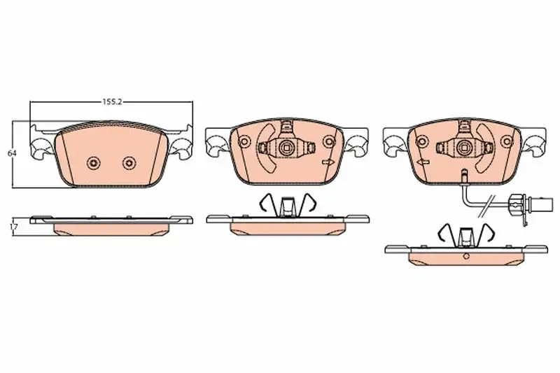 TRW GDB2127 Ön Fren Balatası resmi