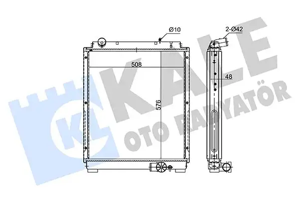 KALE 362655 Radyatör ME418713 resmi