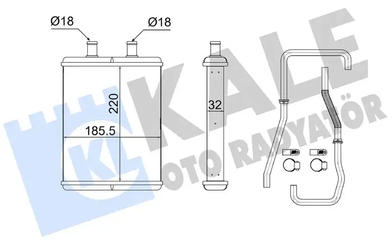 KALE 355250 Kalorifer Radyatörü 3802174 resmi