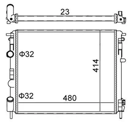 MAGNETI MARELLI 359000300040 Radyatör 7700428658 resmi