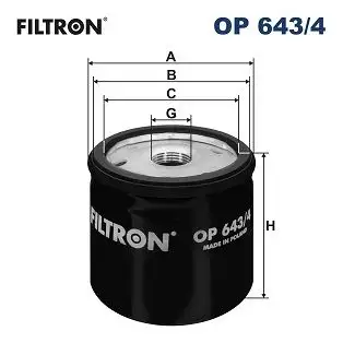 FILTRON OP643/4 Yağ Filtresi resmi