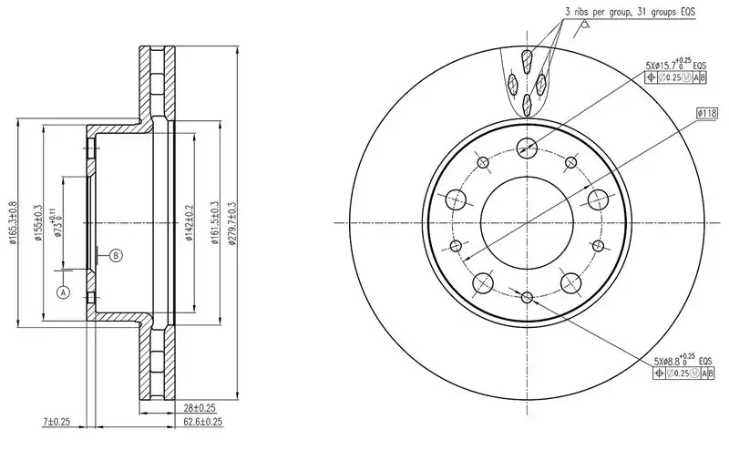 MGA 50428 Ön Fren Diski 51740246 resmi
