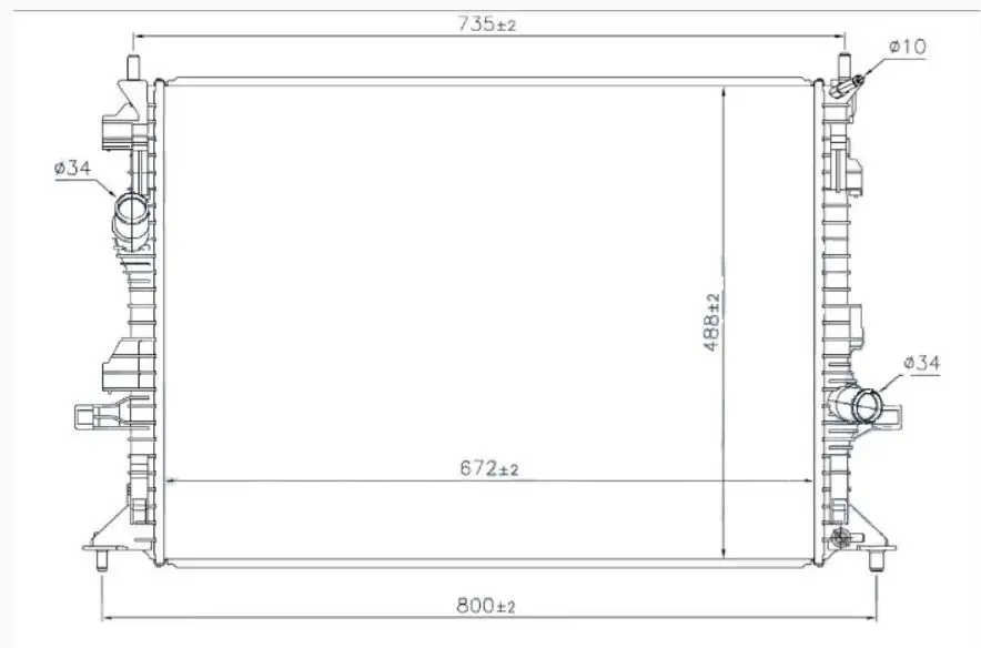 ORIS BFR905016 Radyatör JX618005BD resmi
