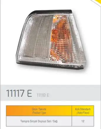 FARBA 11117D Sinyal Lambası (Sol) 9943063 resmi