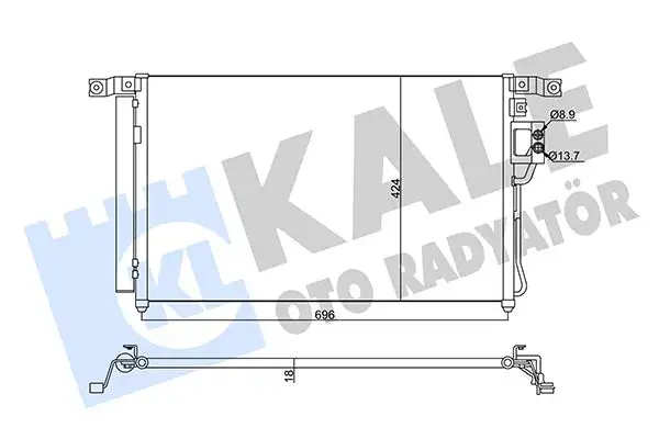 KALE 345440 Klima Radyatörü 976062B100AS resmi