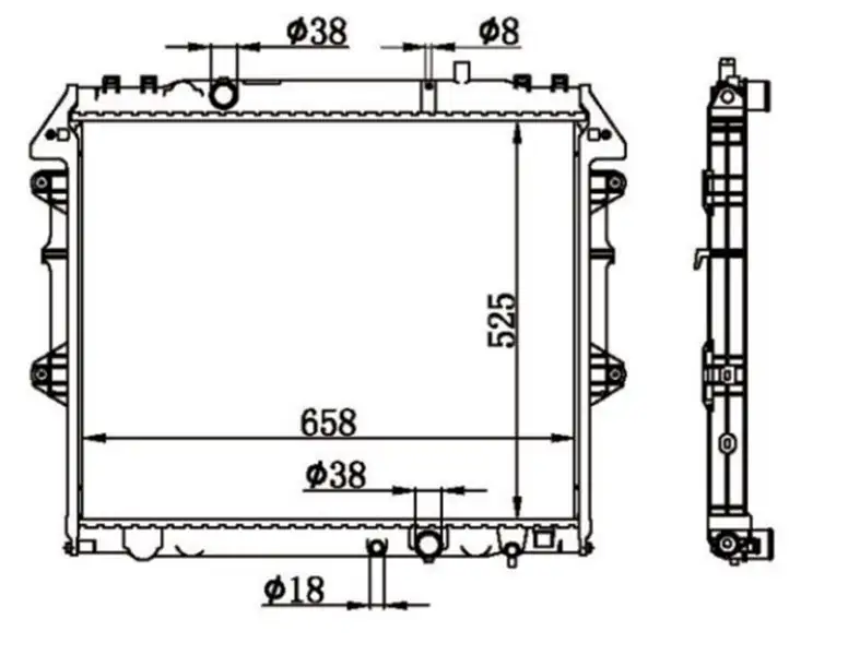 MGA 80696 Radyatör 16400OL140 resmi