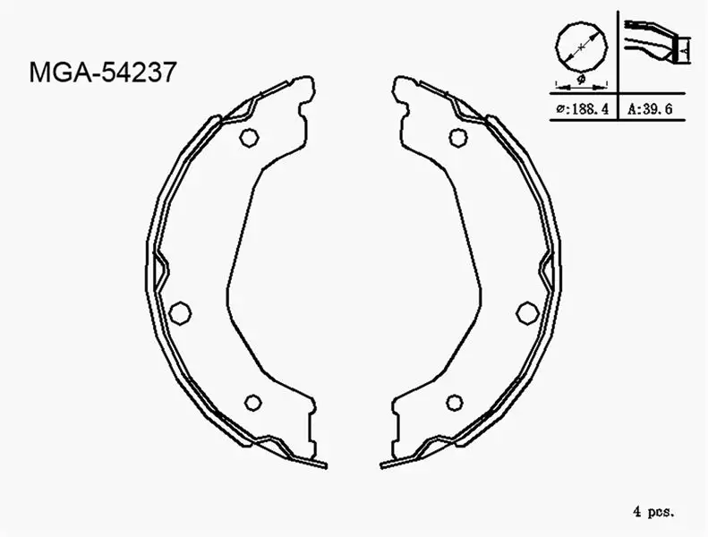 MGA 54237 El Fren Balatası 583503ED00 resmi