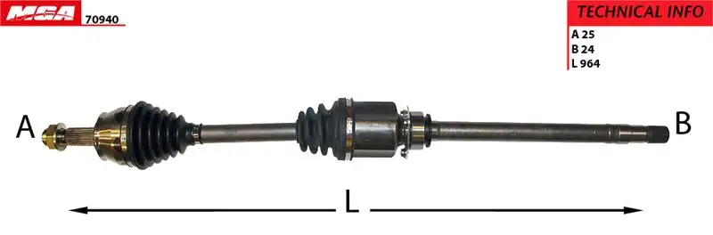 MGA 70940 Ön Aks (Sağ) 51975576 resmi