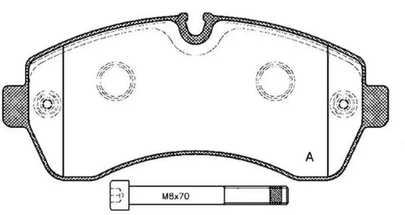 MGA 55542 Ön Fren Balatası resmi