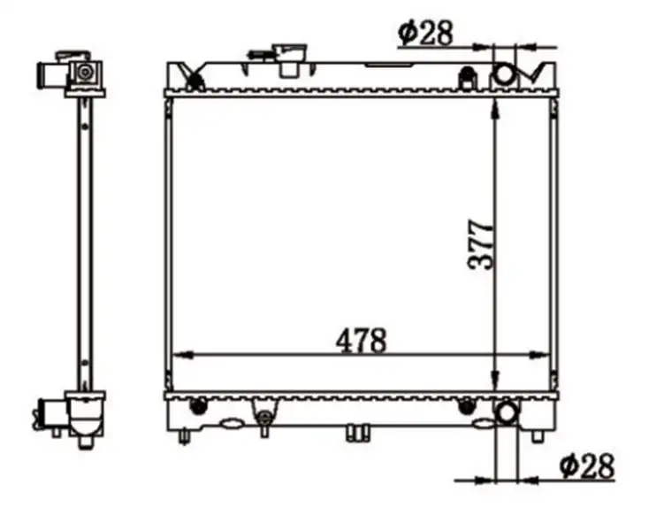 MGA 80691 Radyatör 1770060A01 resmi