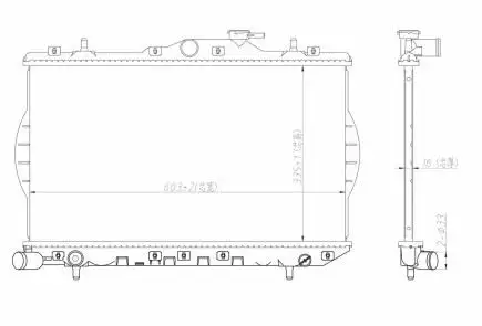 MGA 80196 Radyatör 2531022A00 resmi