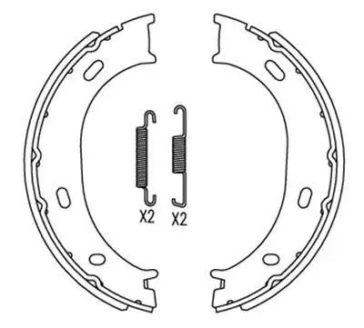 MGA 54248 El Fren Balatası 2D0698525 resmi