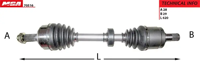 MGA 70516 Ön Aks (Sol) 44305SEFE00 resmi