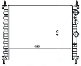MGA 80101 Radyatör 46420484 resmi