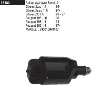 DODUCO 38183 Rölanti Valfi 19201F resmi