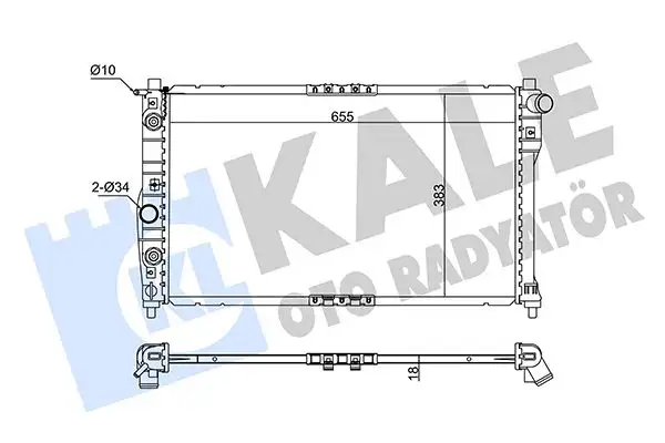 KALE 342255 Radyatör 96351931 resmi